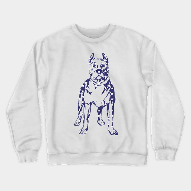 us dog Crewneck Sweatshirt by yassinnox